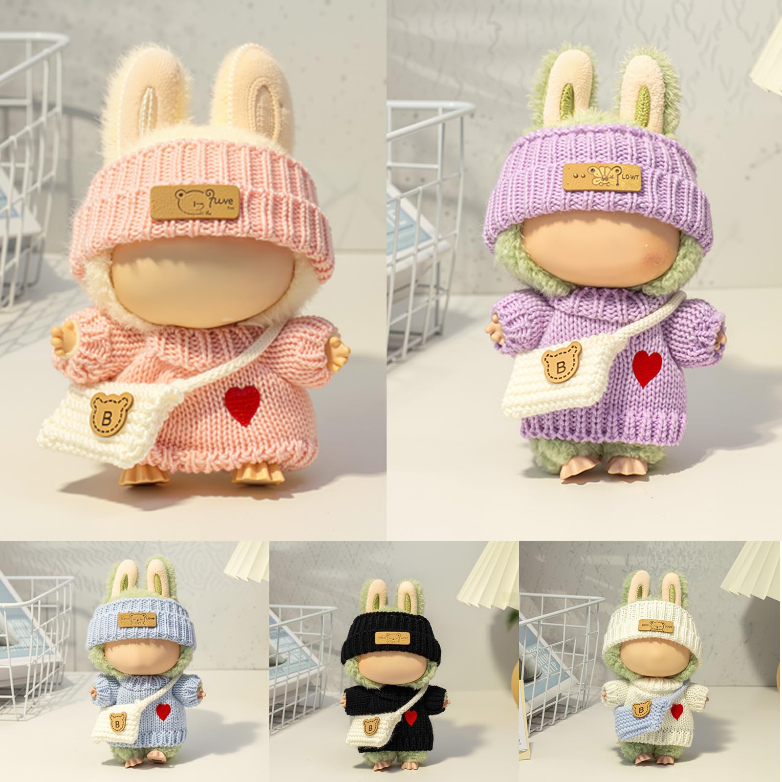 LABUBU mini bag accessory for 17cm dolls, completes outfit