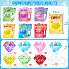 LACCHOUFEE gem squeeze toys with cards, ideal for party favors.