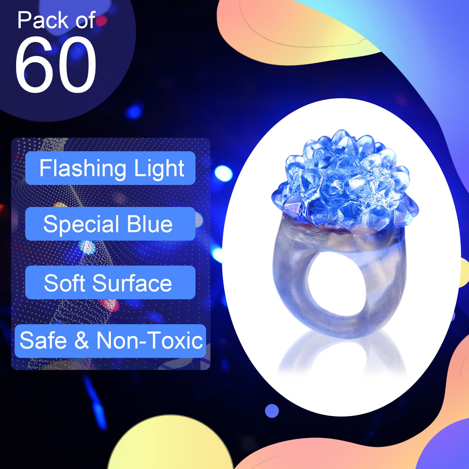 LACGO waterproof LED rings shine in pools, beaches, and nightclubs