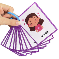 Lachilly Emotions flashcards 350g cardstock with laminated film for durability