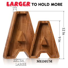 Ladenk piggy bank plexiglass viewing pane for tracking coins.