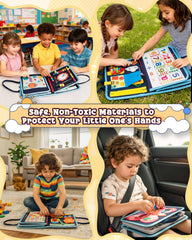 LADFAR includes shapes, colors, numbers, and a clock for early learning.
