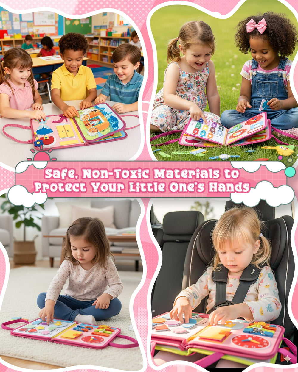 LADFAR Busy Board makes a perfect gift for ages 1-4