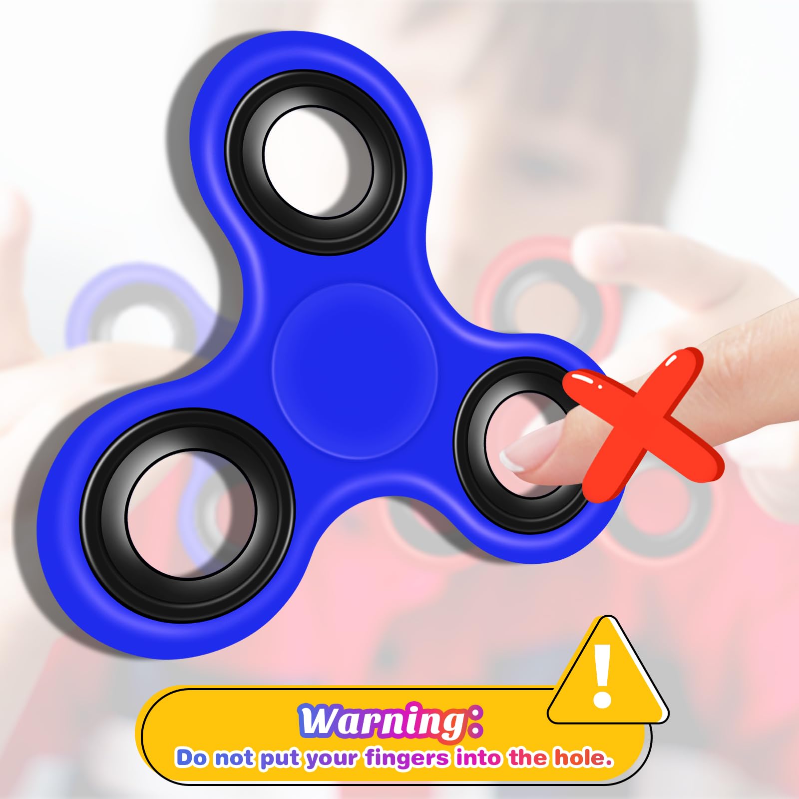 LADOWEIR compact 3-inch spinner easy to carry anywhere
