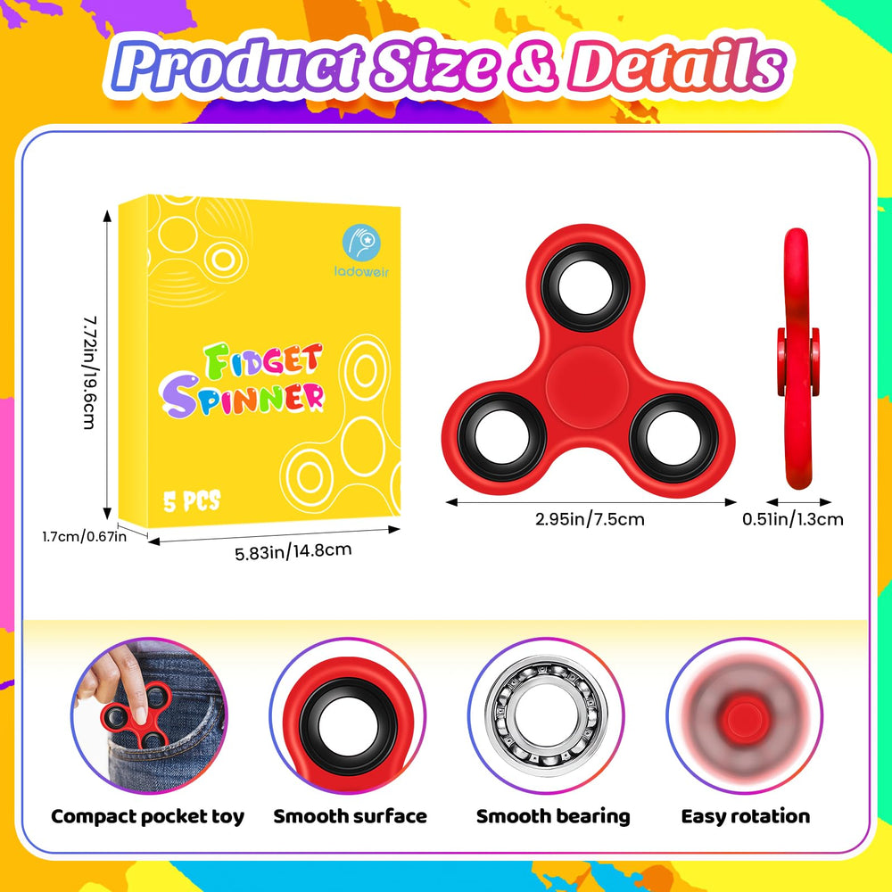 LADOWEIR fidget spinner in use at desk, thumbs spinning