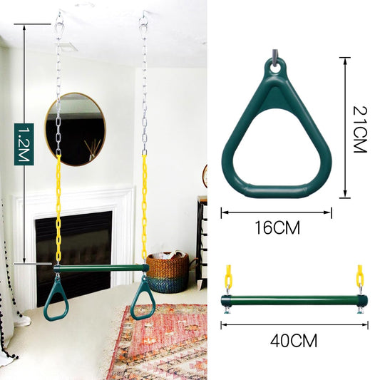 LadyRosian 47-inch chain swing ensures sturdy setup for backyard play