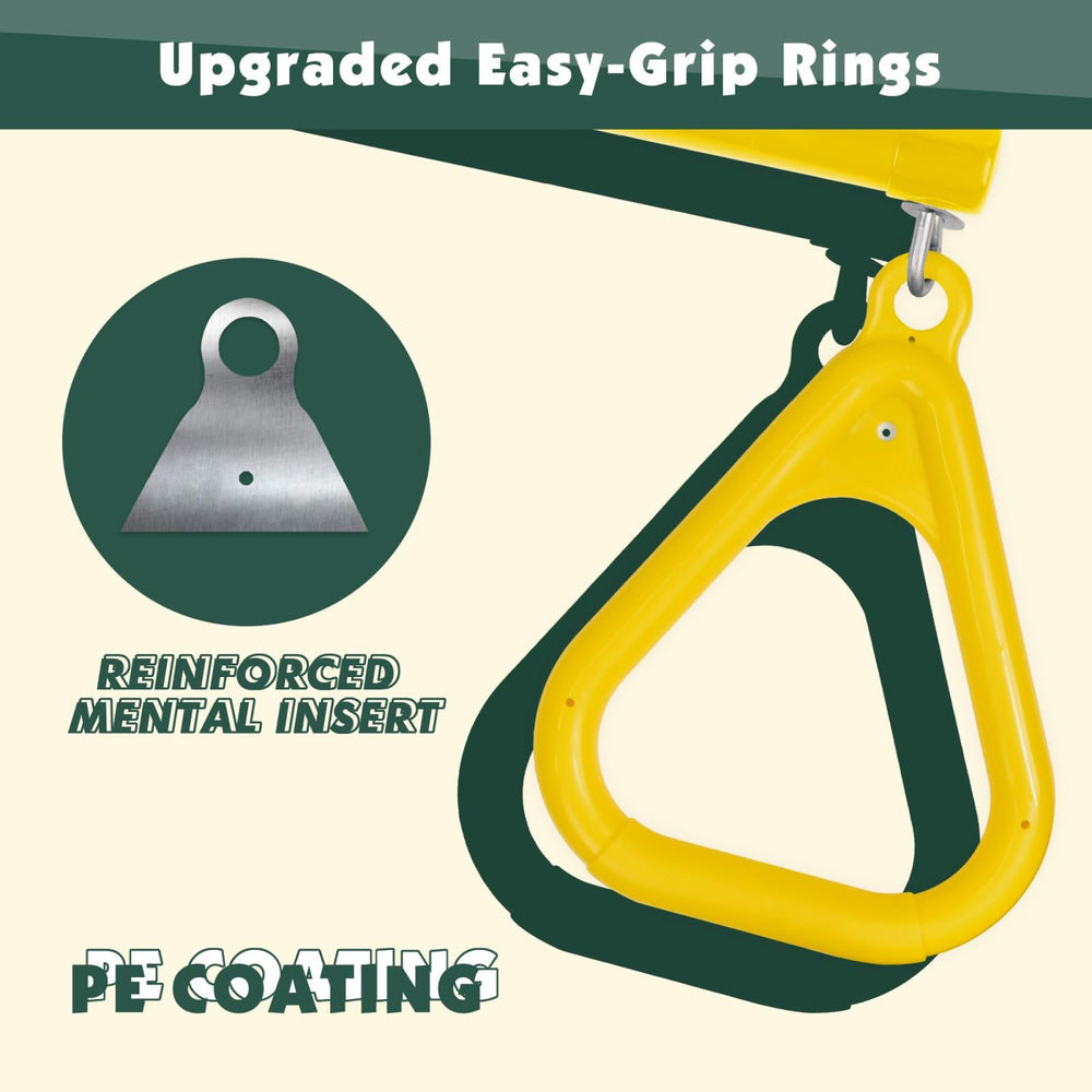 LadyRosian locking carabiners provide secure, quick adjustments.