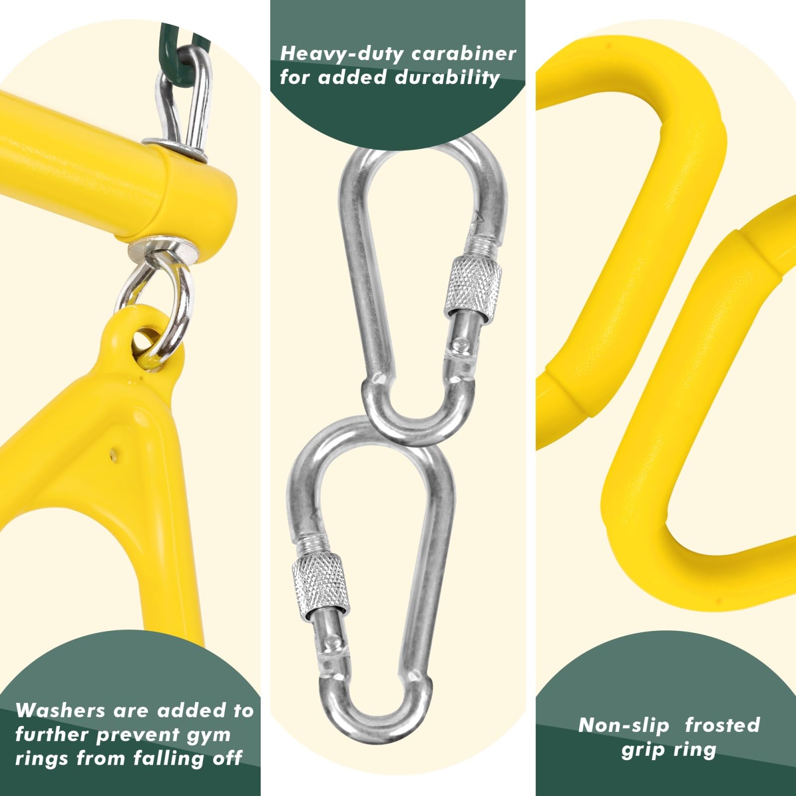 LadyRosian plastic-coated chains resist rust for year-round use.
