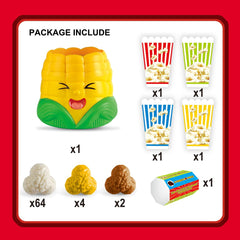 LAFALA Stacks popcorn pieces closeup highlighting color and texture