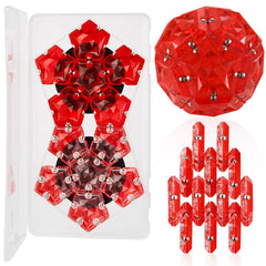 LAFFTRAK crystal red panel close-up magnet sphere for focus and stress relief.