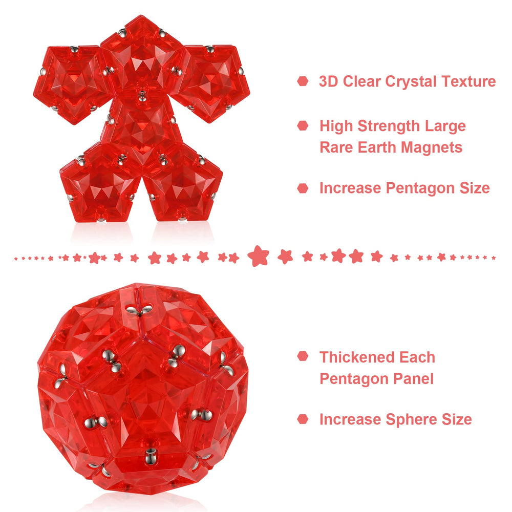 LAFFTRAK crystal red sphere panel display for mindful concentration during tasks.