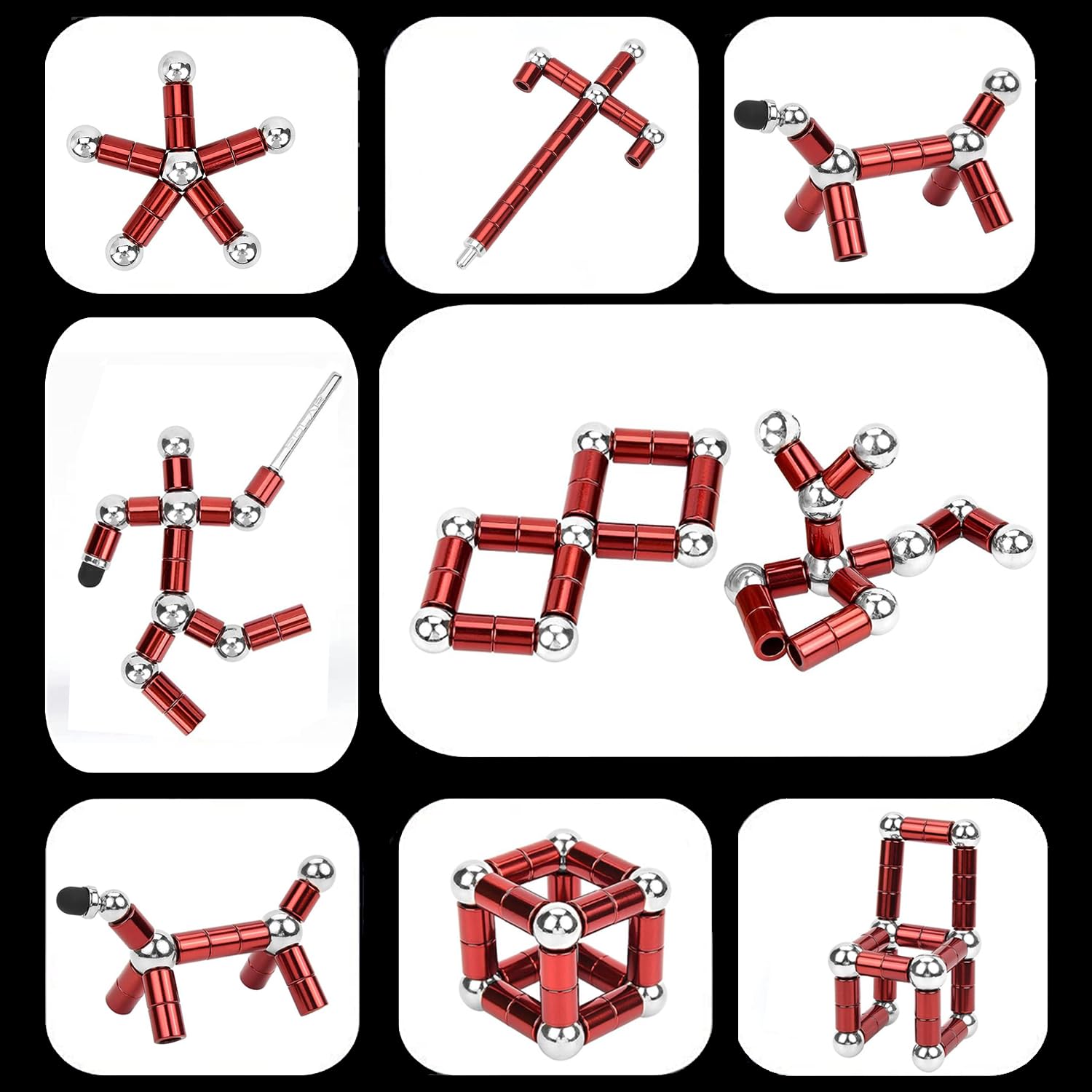 Lafoxla pen forming shapes like sword or robot for creative breaks