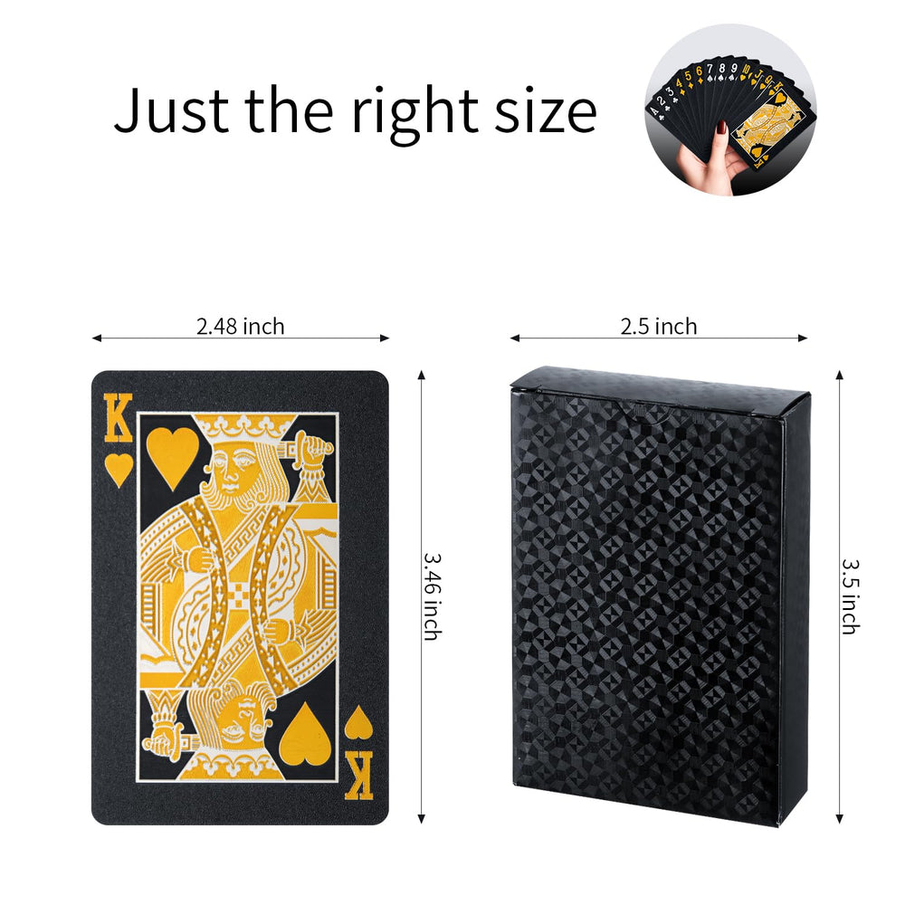 LAGEBONA Compact 54-card deck fits pockets for travel games.