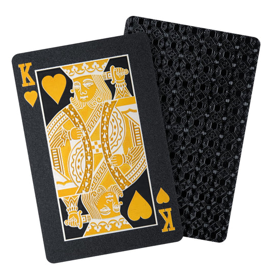 LAGEBONA Waterproof Deck of Cards Black Diamond cover shows a durable, splash-proof design.