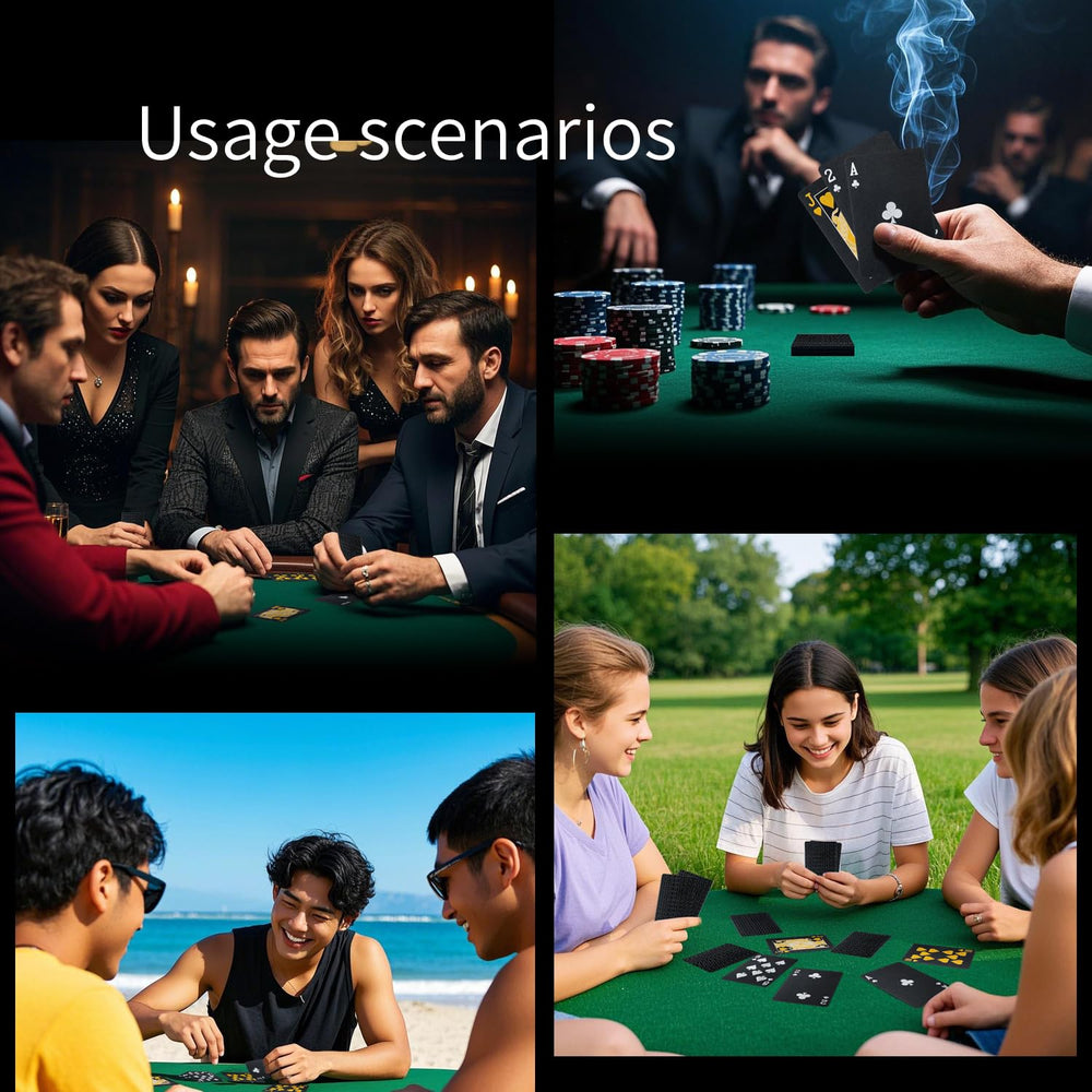 LAGEBONA Waterproof deck cards stay washable after spills.