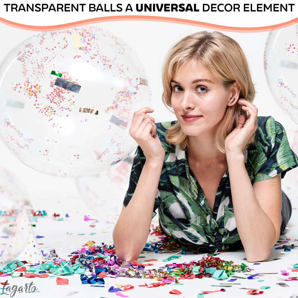 Lagarto clear balloons photo zone setup for photos