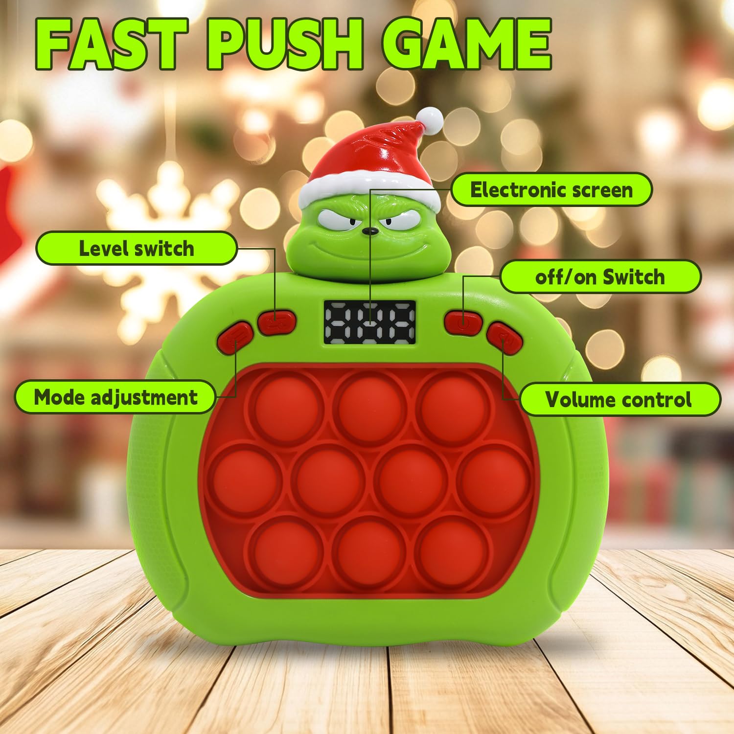 LAHAND Quick Push Bubble Rabbit durable silicone surface for safe, flexible handling and easy cleaning.