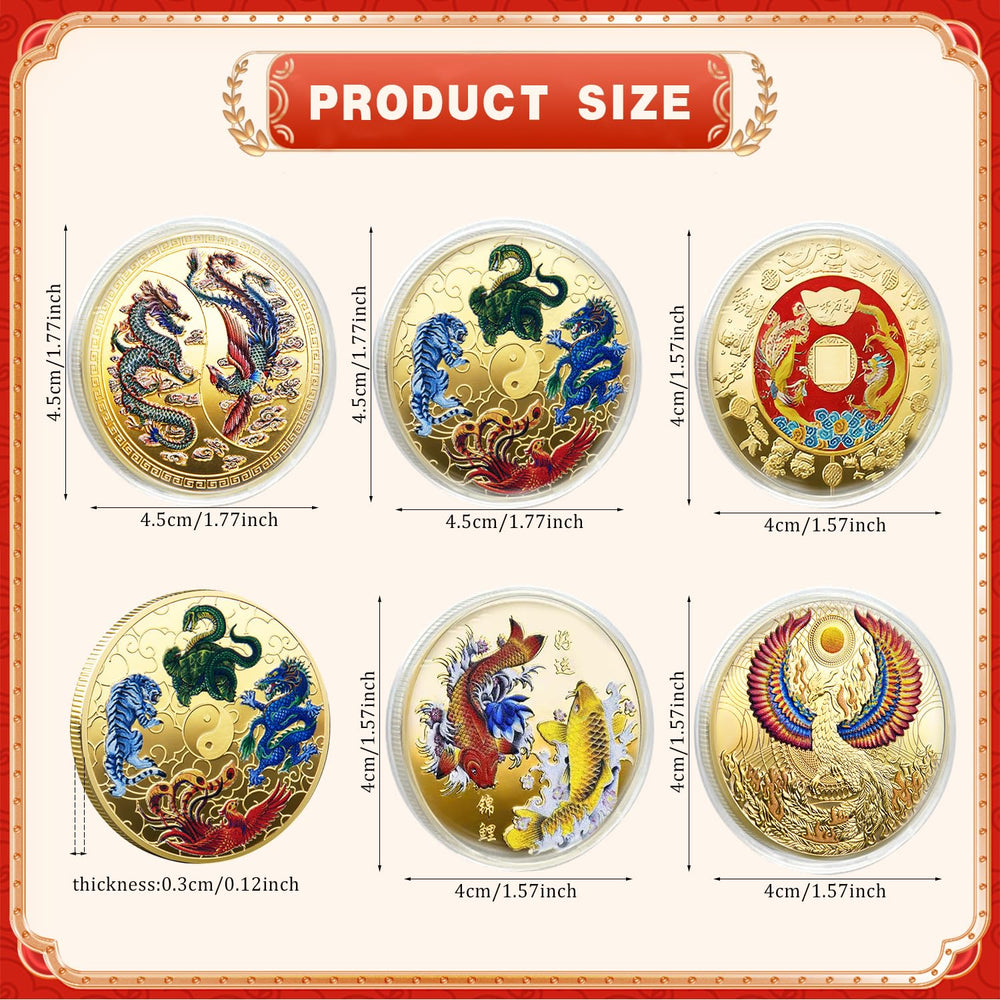 LAIAMER dragon coin obverse with detailed lifelike design for display