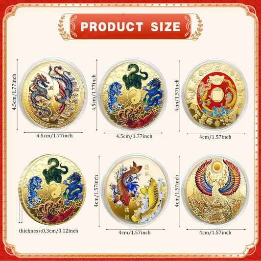LAIAMER dragon coin obverse with detailed lifelike design for display