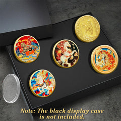 LAIAMER Year of the Horse coin back shows blessings motifs for auspicious gifting.