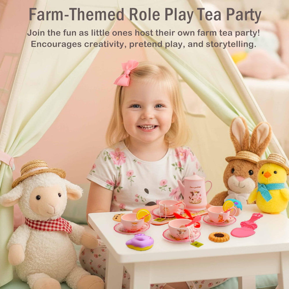 Lajeje Pink Barn Tea Cups for kid-friendly serving and storytelling moments.
