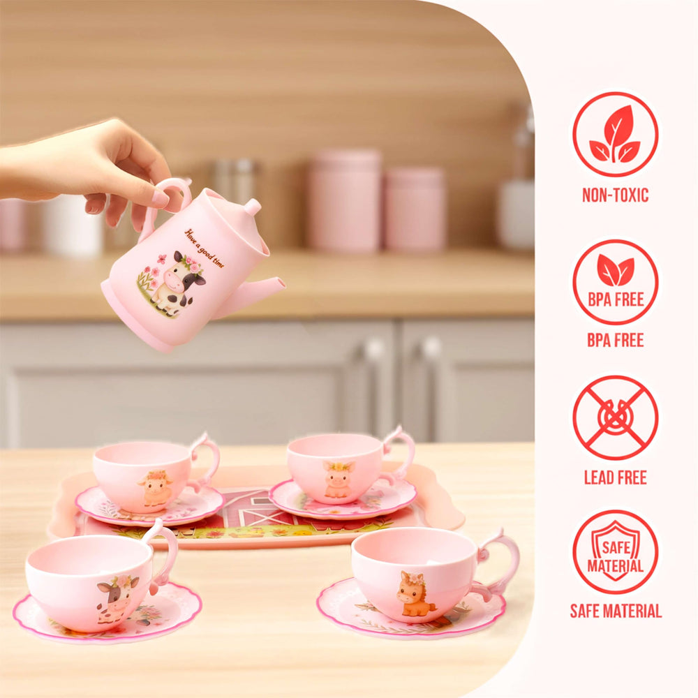 Lajeje Pink Barn Tea Set Kit ready for gifting.