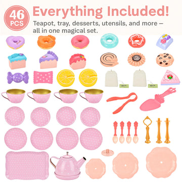 Lajeje plates for snacks and storytelling during pretend tea