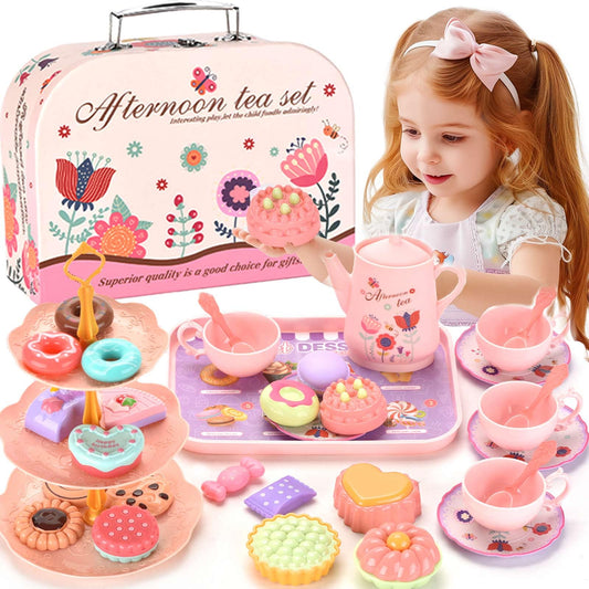 Lajeje teapot from the princess tea set inspires imaginative pretend play and social storytelling.