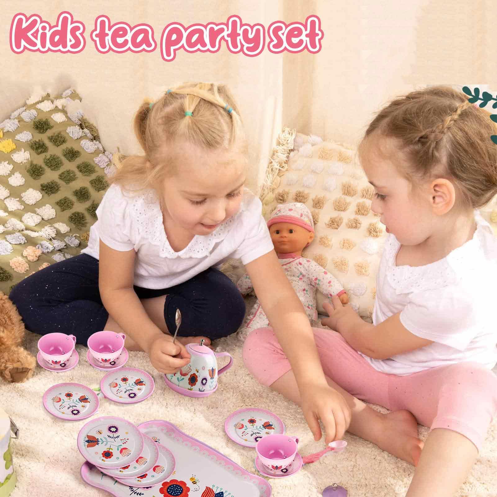 Lajeje tea set cups: easy to hold for little hosts during pretend tea parties.