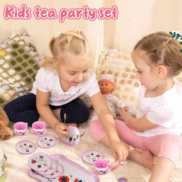 Lajeje tea set cups: easy to hold for little hosts during pretend tea parties.