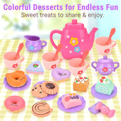 Lajeje kid-sized tea set supporting cooperative play and sharing.