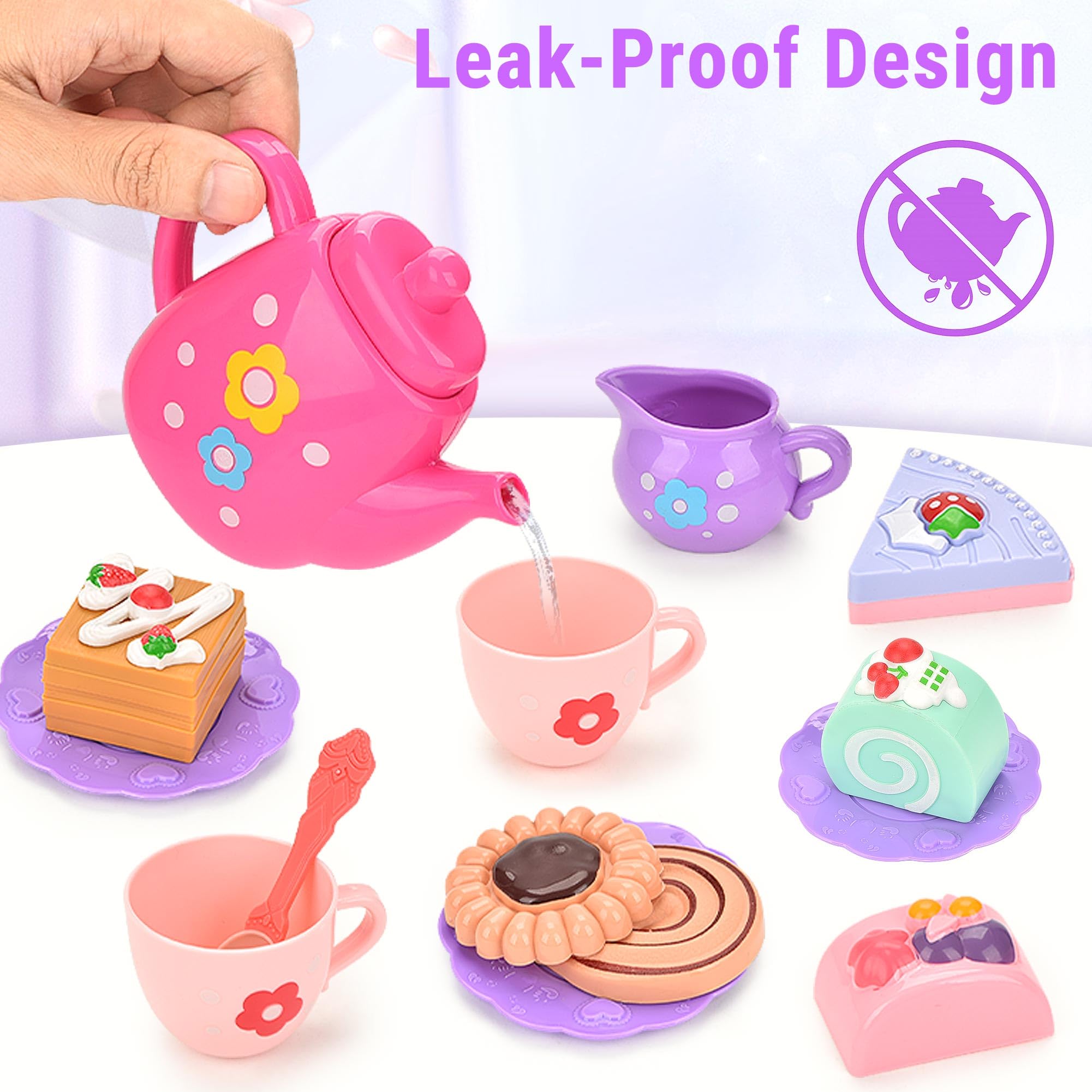 Lajeje spoons for gentle stirring during pretend tea.