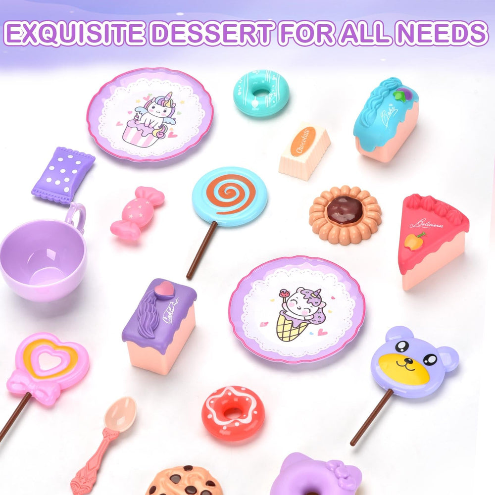 Lajeje Unicorn carrying case stores the whole tea set neatly