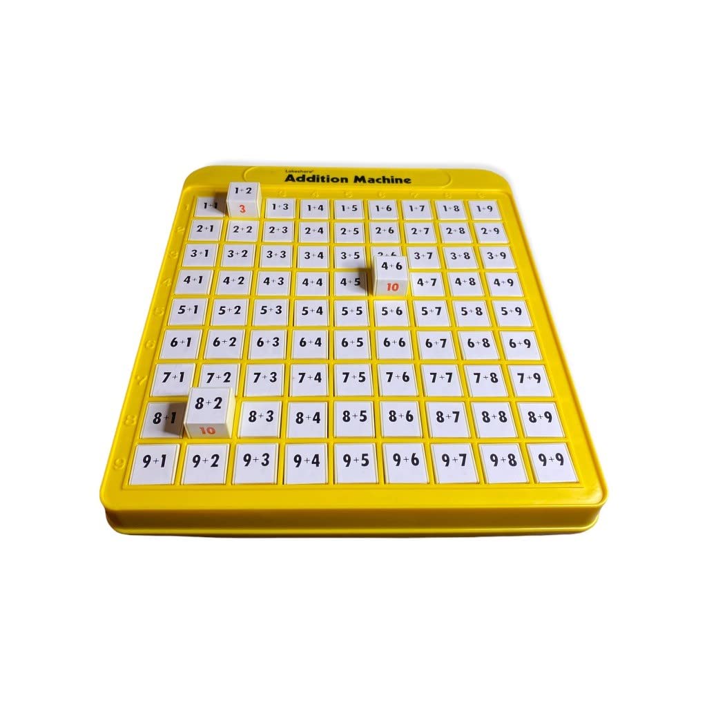 Lakeshore Addition Machine in use with one hand, highlighting simplicity and efficiency.