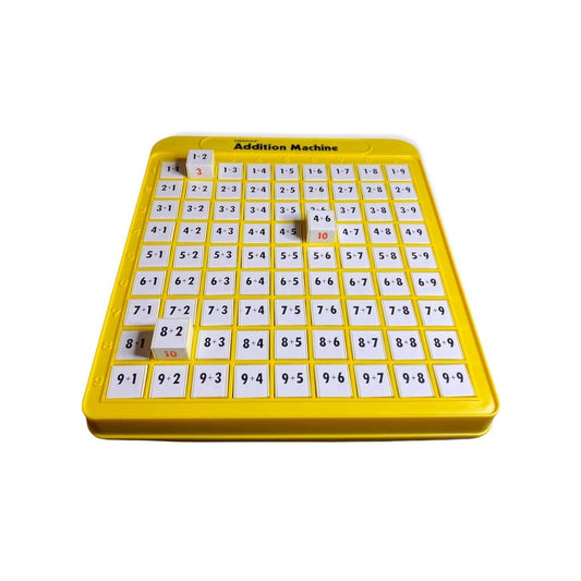 Lakeshore Addition Machine in use with one hand, highlighting simplicity and efficiency.