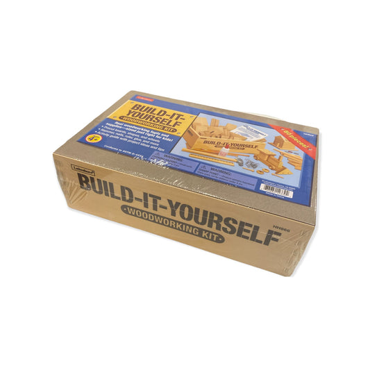 Lakeshore Build-It-Yourself Kit pine pieces and lightweight hammer for safe kid-friendly building