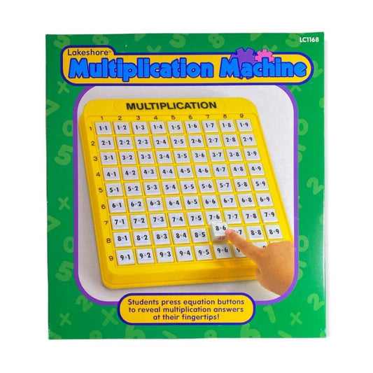Lakeshore Multiplication Machine front view for independent at-home practice.