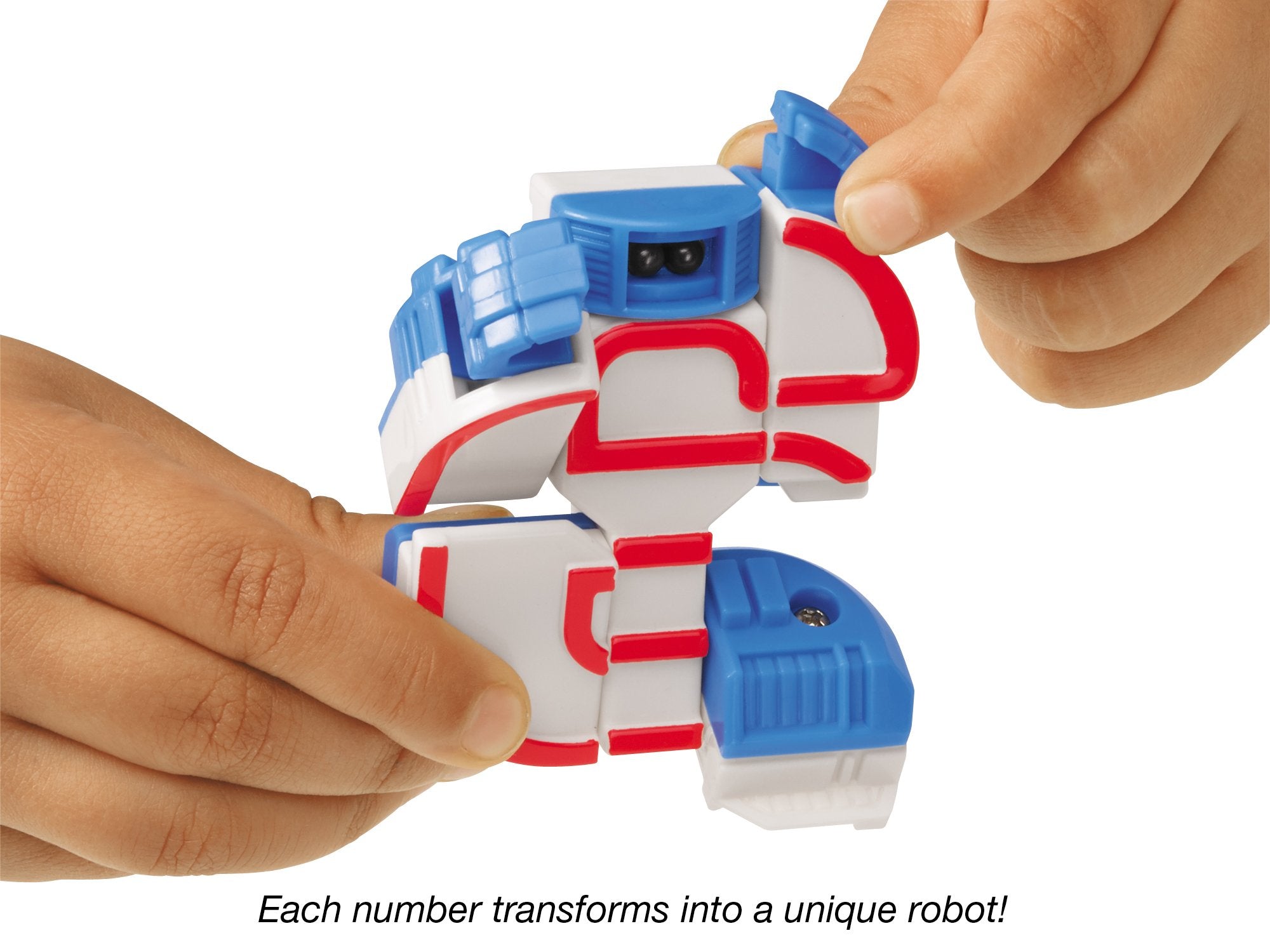 Lakeshore Number-Bots with number tiles for recognition practice.