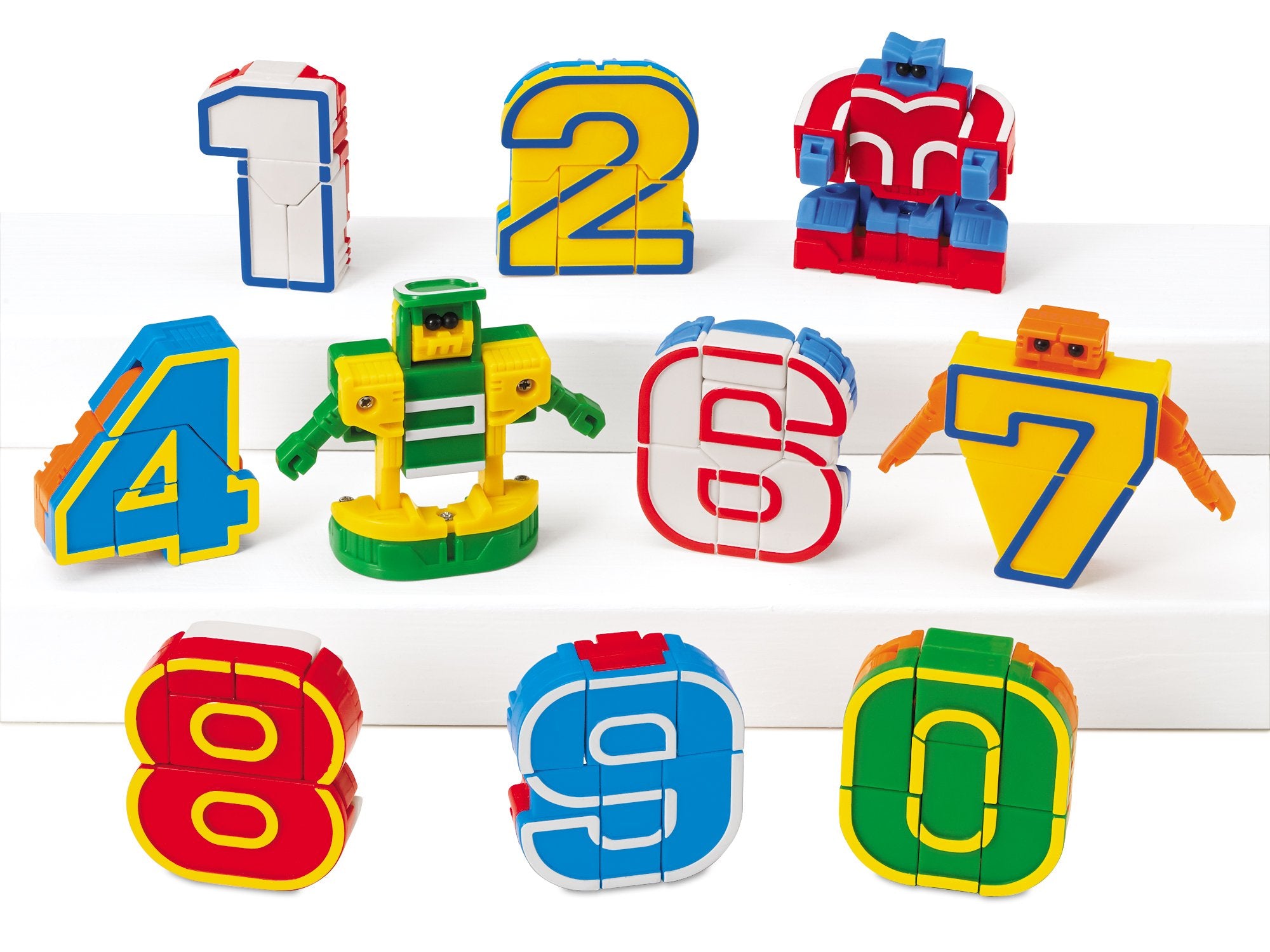 Lakeshore Number-Bots robot figures ready for counting play.