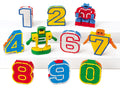 Lakeshore Number-Bots robot figures ready for counting play.