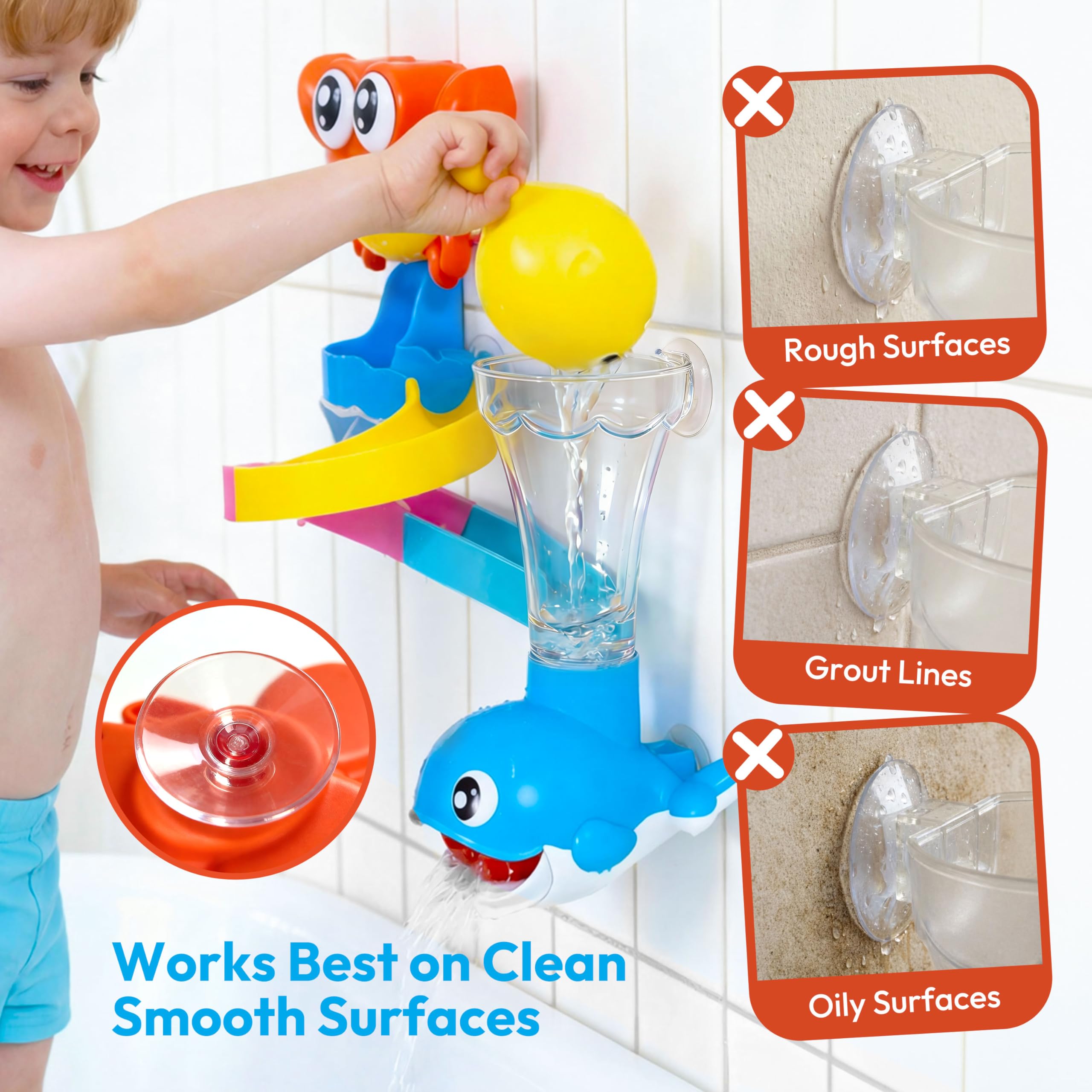 lalalark 7-in-1 spray ball releasing a spray of water