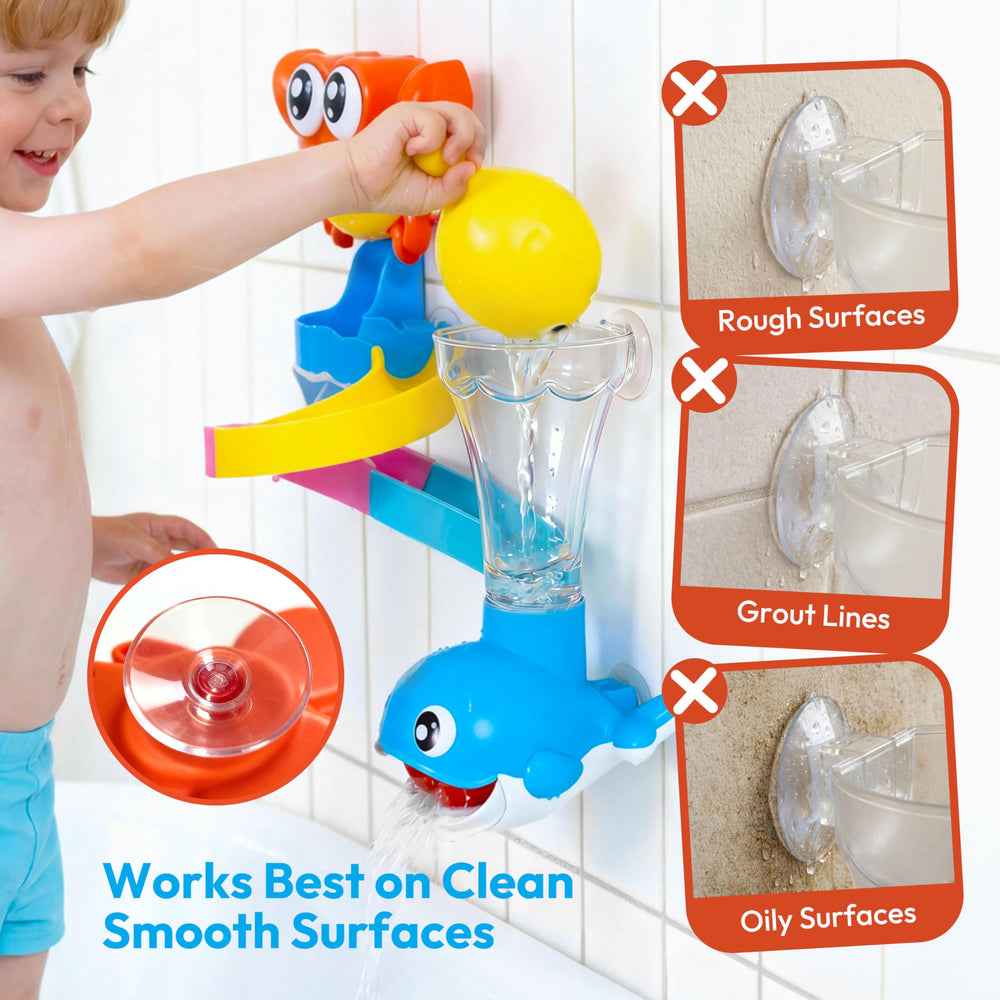 lalalark 7-in-1 spray ball releasing a spray of water
