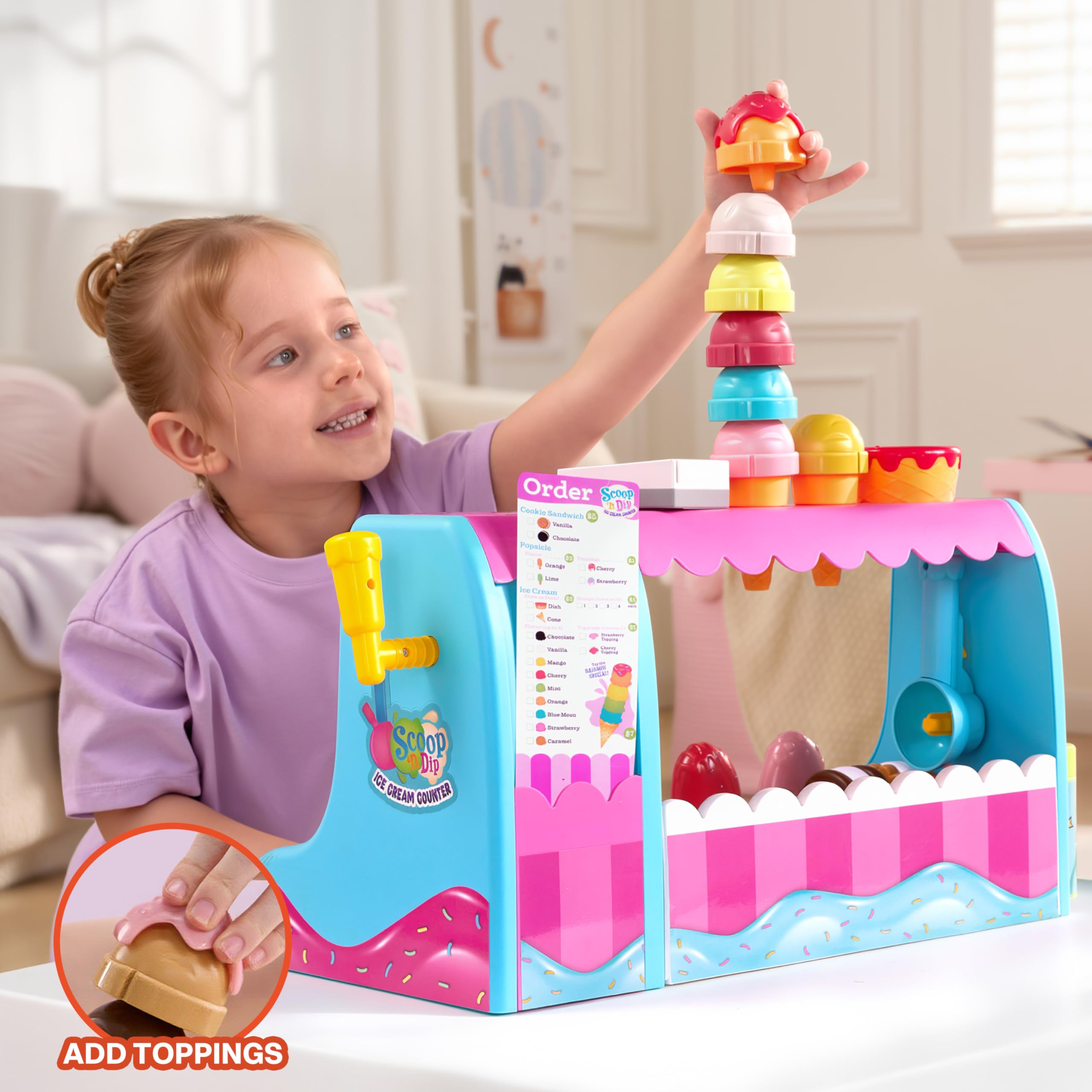 Lalalark built-in POS machine and cash register enable engaging role-play.