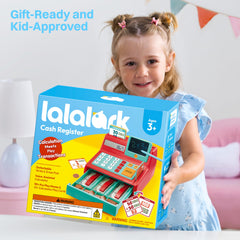 Lalalark cash register kid-friendly design invites safe, cooperative play
