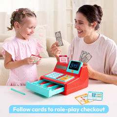 Lalalark cash register LCD screen clearly displays totals for early math practice