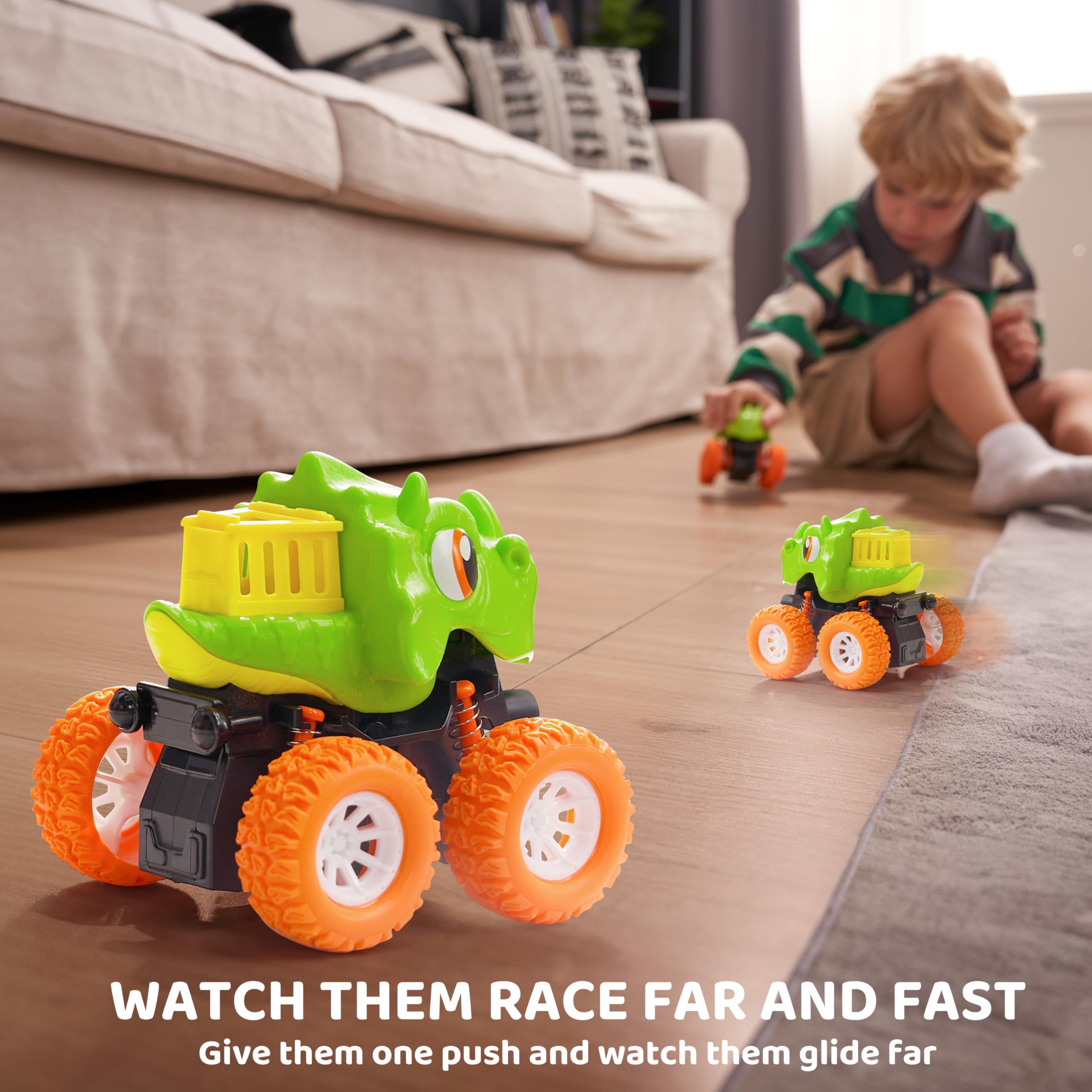 Lalalark kid-friendly dino toy, ideal birthday gift for preschoolers.