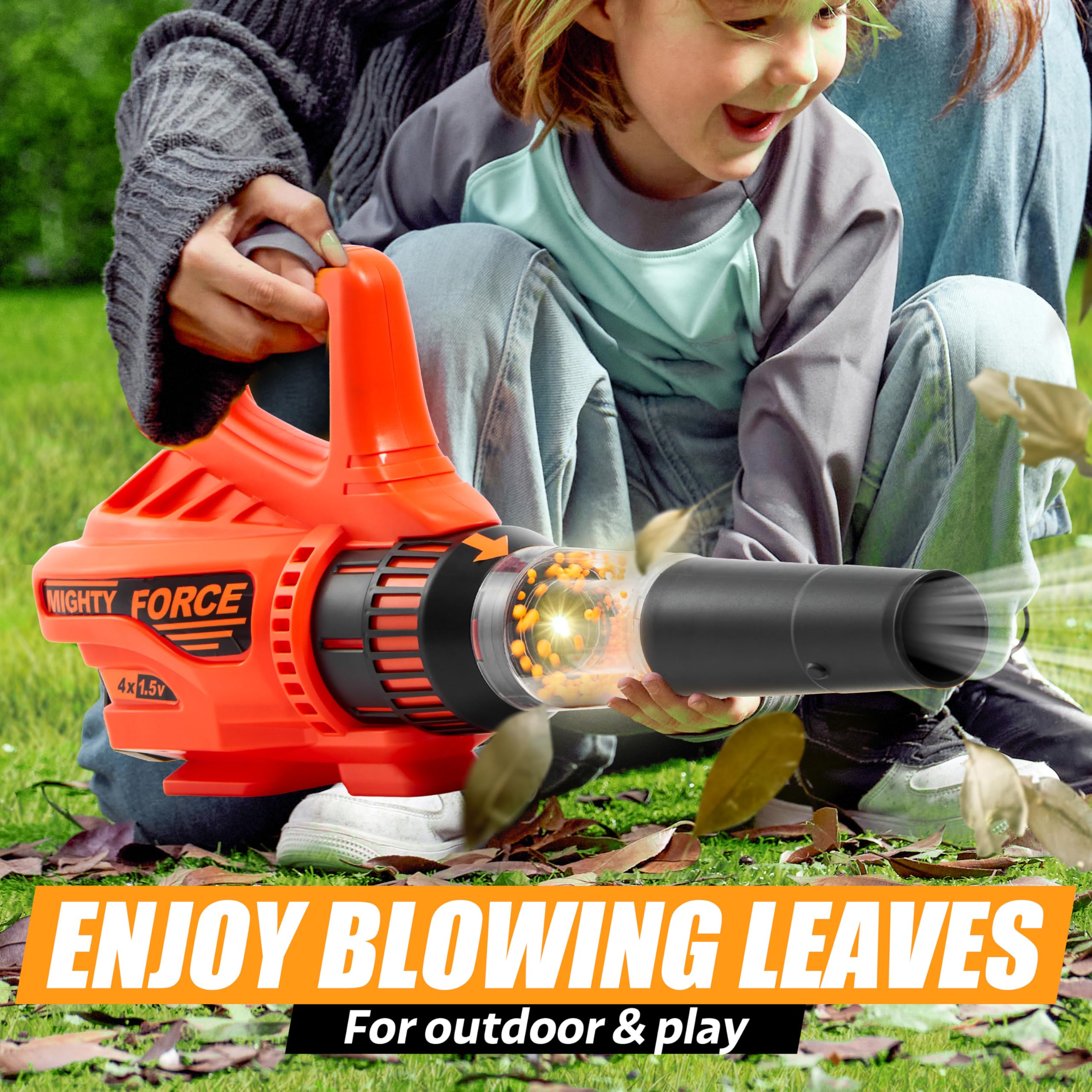 Lalalark Mighty Force leaf blower safety and durability for safe, durable play.