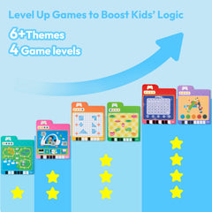 lalalark Montessori learning toy kit supports language and reasoning development.