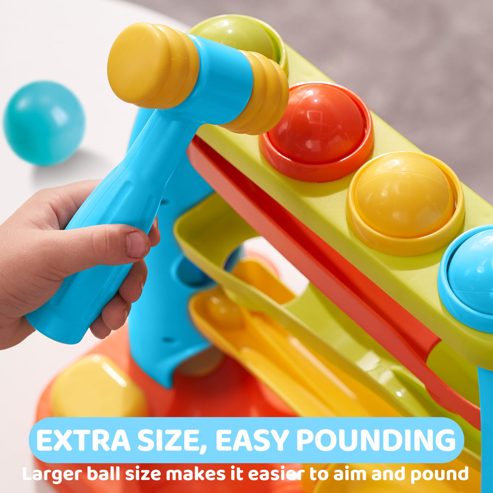 lalalark toddler pounding action, easy grasp design encourages independent play