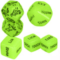 Lalamingo date night dice 6pcs glow in the dark for playful evenings.